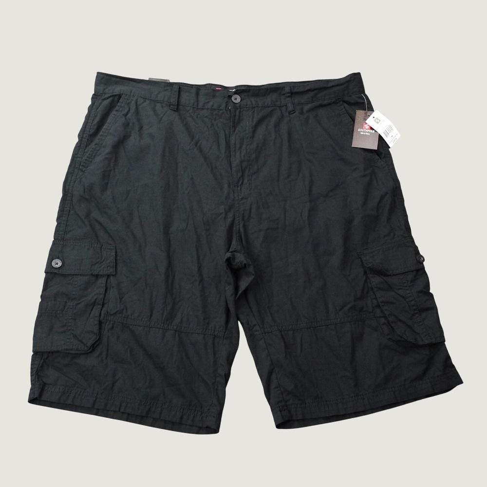 NWT Southpole Cargo Shorts Big & Tall 44 Black 100% Cotton Streetwear